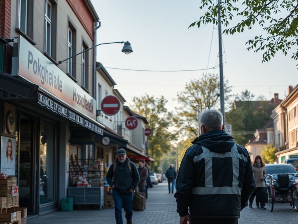 Wykres przedstawiający kluczowe dane GUS dla Koszalina, pokazujący trend zmian demograficznych i gospodarczych.