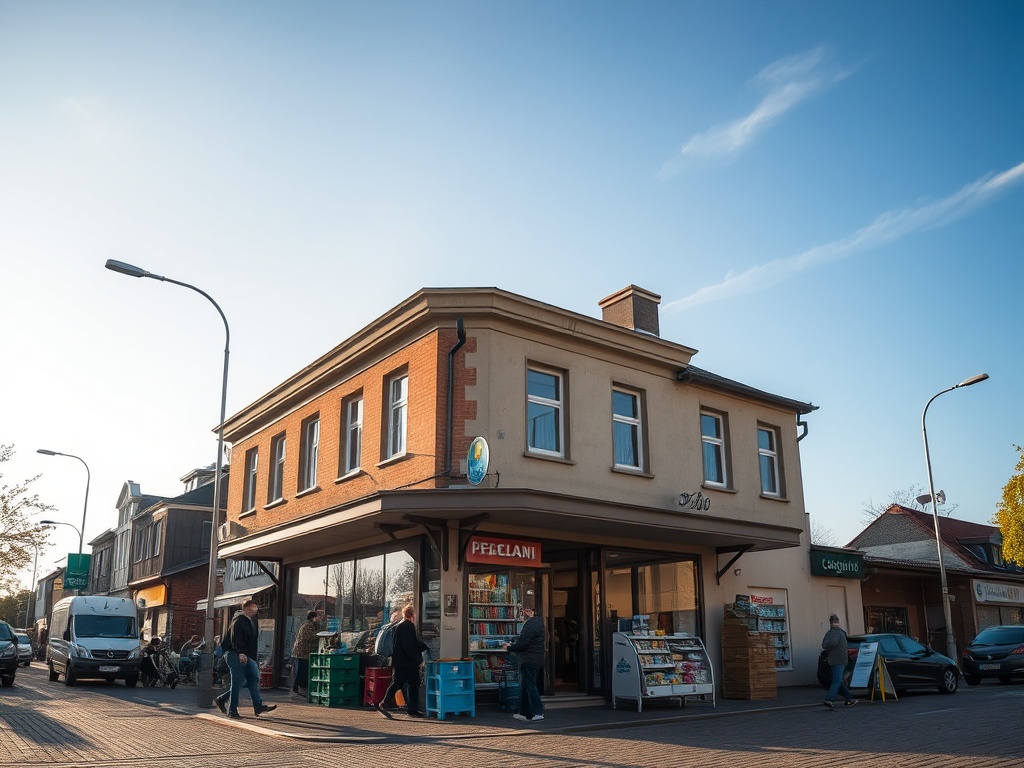 Grafika symbolizująca program Czyste Powietrze w Koszalinie, z ikonami domów i zielonych liści, podkreślająca dofinansowanie do ekologicznego ogrzewania.